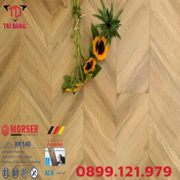Sàn gỗ Morser xương cá XK140
