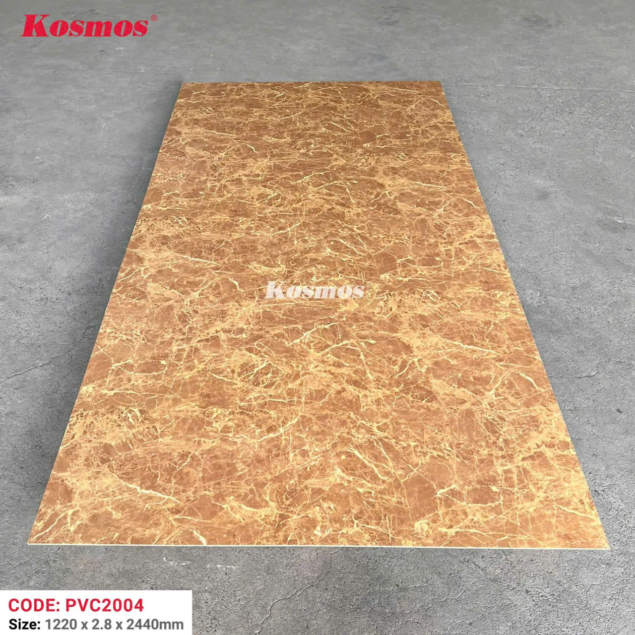 Thi công  nhựa ốp tường pvc giả đá Kosmos - 1m vuông tấm nhựa giả đá - Ảnh 14