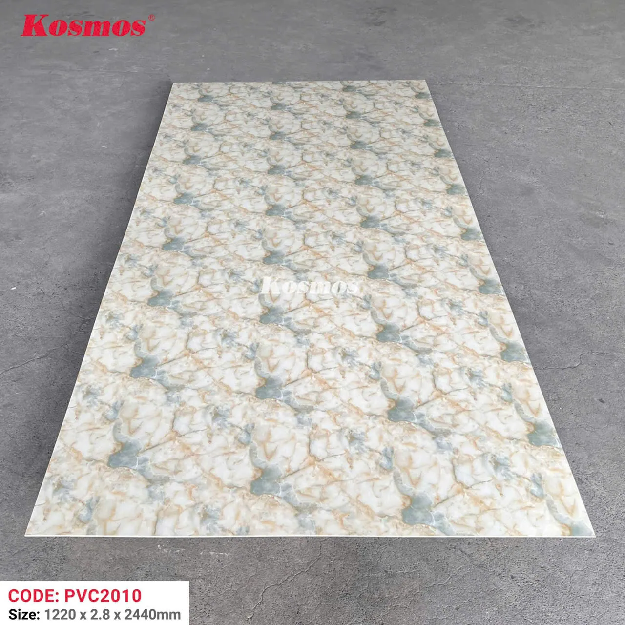 Thi công  nhựa ốp tường pvc giả đá Kosmos - 1m vuông tấm nhựa giả đá - Ảnh 11
