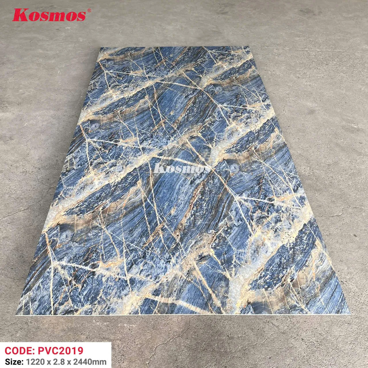 Thi công  nhựa ốp tường pvc giả đá Kosmos - 1m vuông tấm nhựa giả đá - Ảnh 9