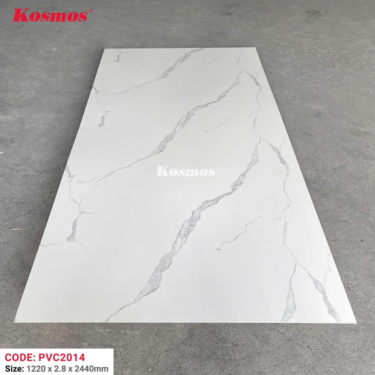 Thi công  nhựa ốp tường pvc giả đá Kosmos - 1m vuông tấm nhựa giả đá - Ảnh 7