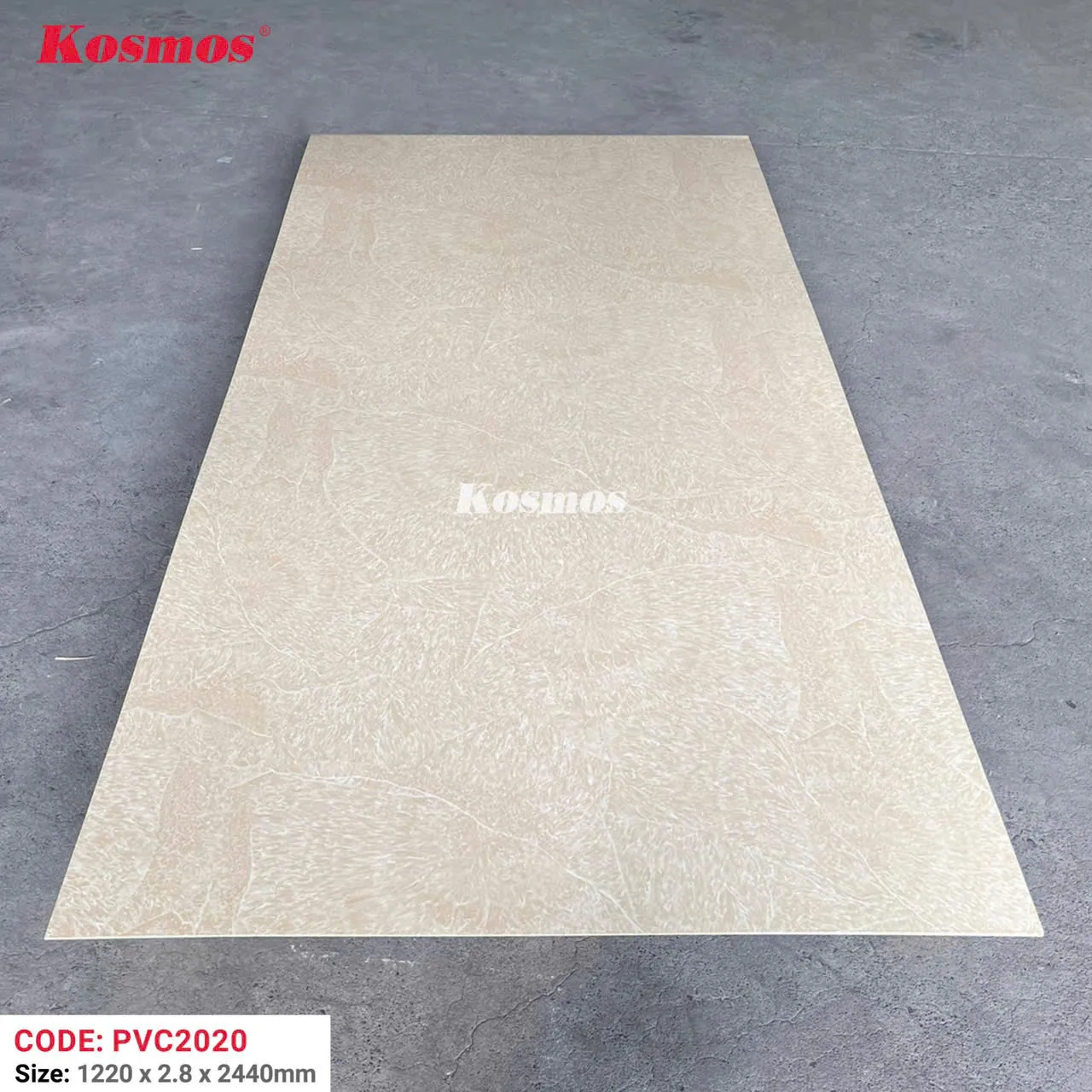Thi công  nhựa ốp tường pvc giả đá Kosmos - 1m vuông tấm nhựa giả đá - Ảnh 4