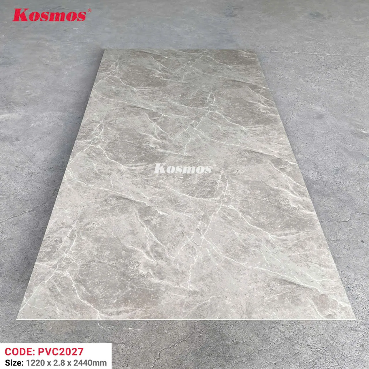 Thi công  nhựa ốp tường pvc giả đá Kosmos - 1m vuông tấm nhựa giả đá - Ảnh 3