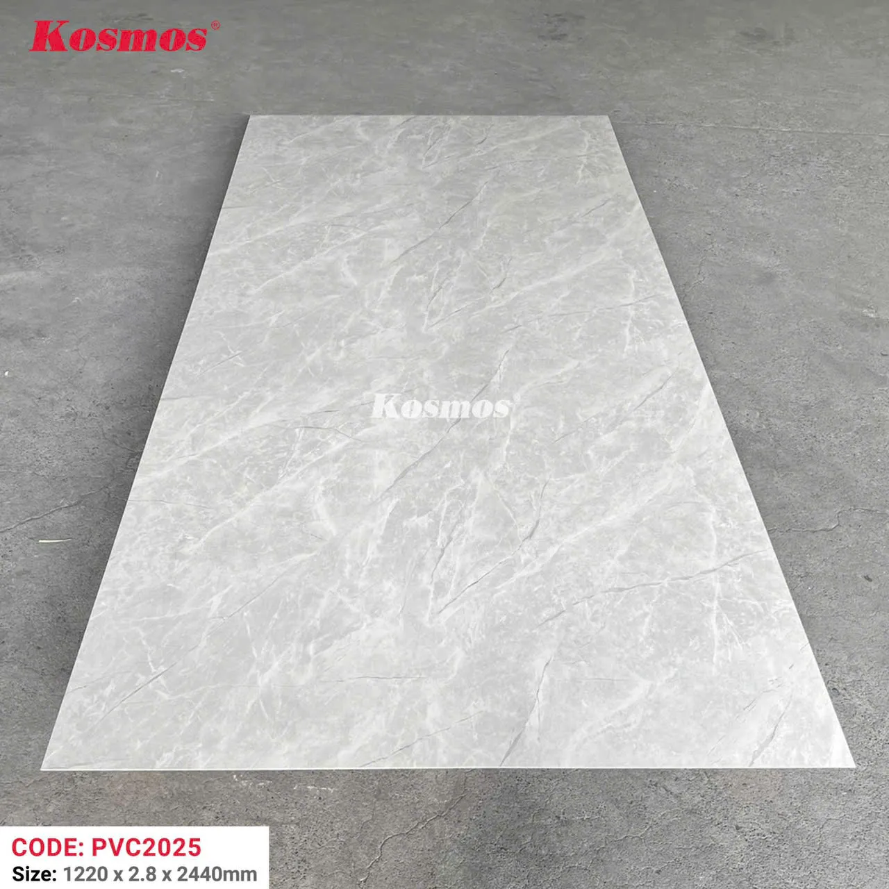 Thi công  nhựa ốp tường pvc giả đá Kosmos - 1m vuông tấm nhựa giả đá - Ảnh 2