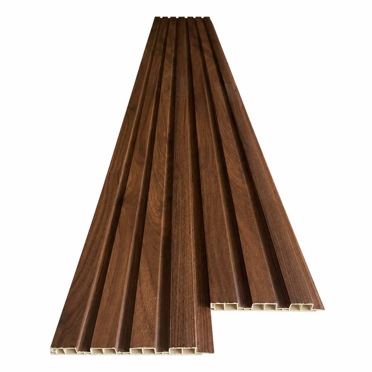 Lam Nhựa Giả Gỗ Ốp Tường, Ốp Trần, Lam 4 Sóng, Tấm Nhựa Giả Gỗ