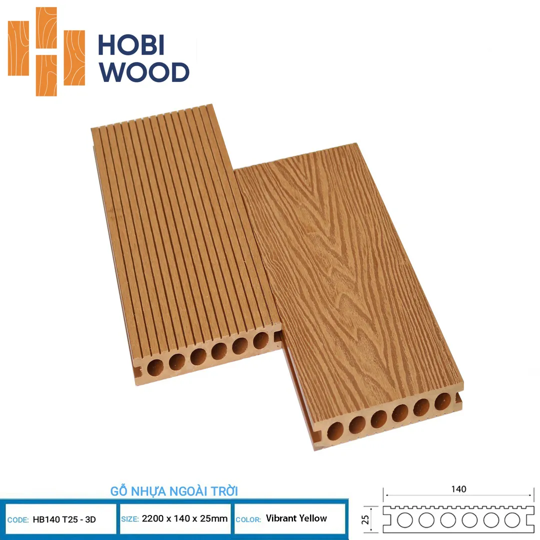 Alternative view of Sàn gỗ nhựa Hobiwood, tấm nhựa lót sàn ngoài trời