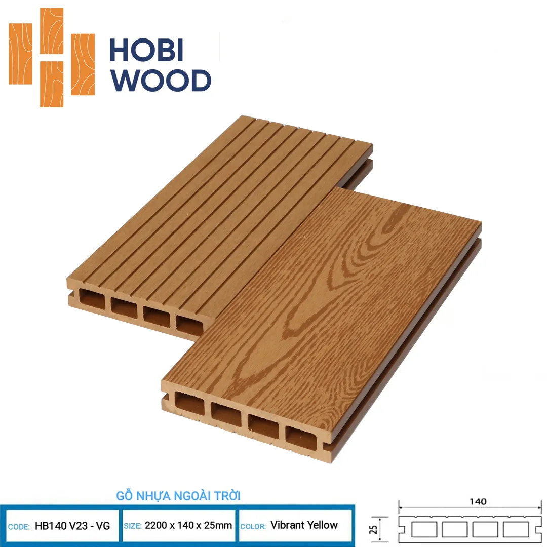 Alternative view of Sàn gỗ nhựa Hobiwood, tấm nhựa lót sàn ngoài trời