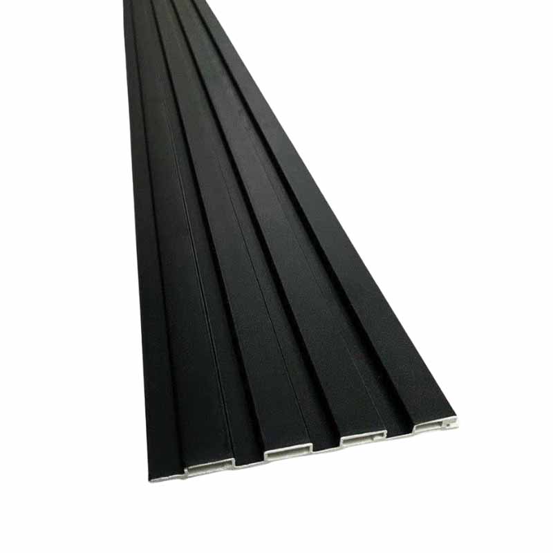 Tấm Nhựa Lam Sóng, Tấm Nhựa Giả Gỗ, Lam Nhựa Giả Gỗ Ốp Tường, Màu Đen - Ảnh 3