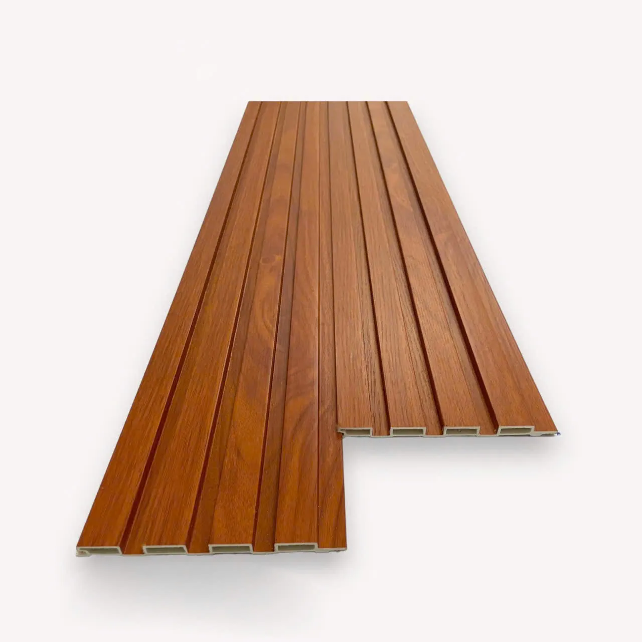 Tấm nhựa giả gỗ, lam nhựa giả gỗ ốp trần, ốp tường, tấm nhựa lam sóng TD019