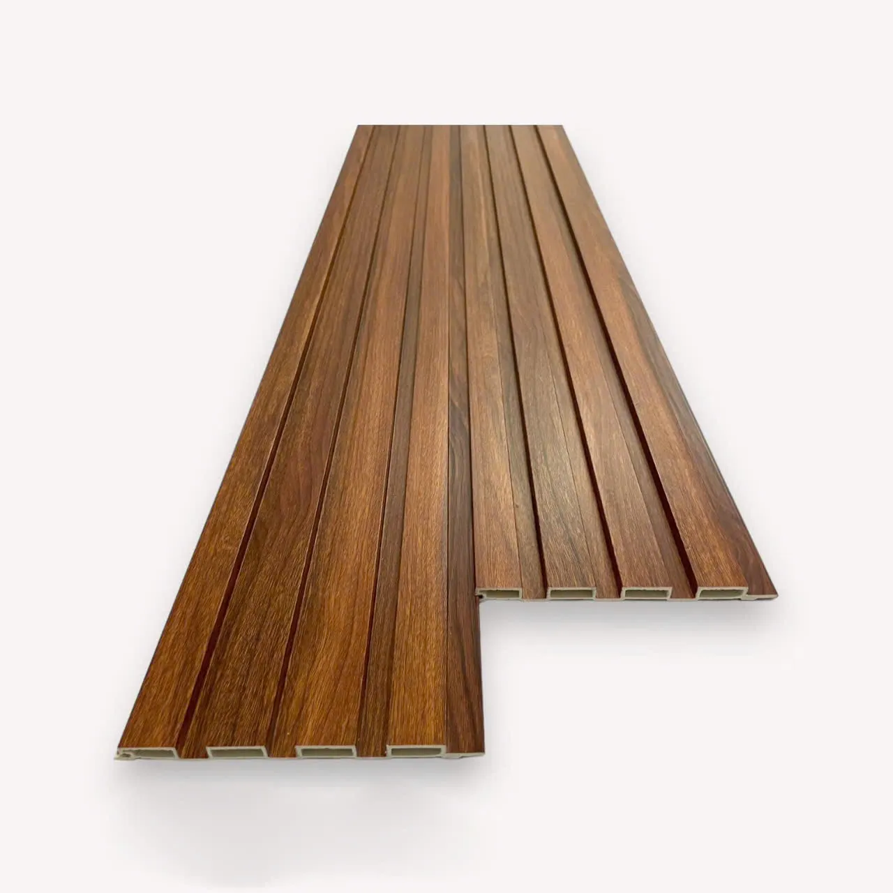 Tấm nhựa giả gỗ, lam nhựa giả gỗ ốp trần, ốp tường, tấm nhựa lam sóng TD004