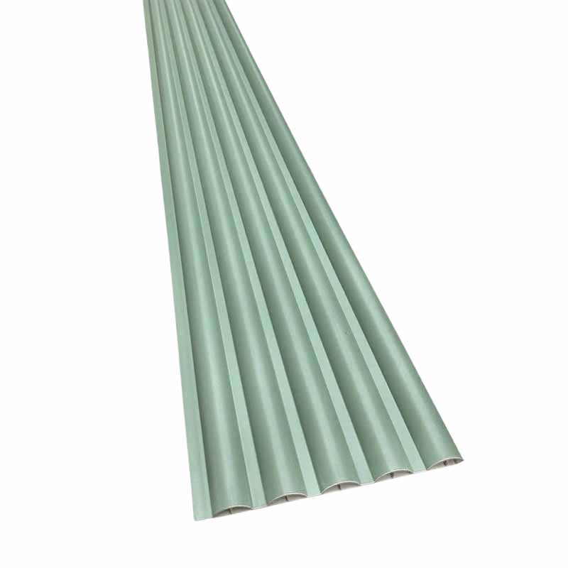 Tấm Nhựa Lam Sóng Màu Xanh, Tấm Nhựa Giả Gỗ Ốp Trần Ốp Tường, 4 Sóng Cao Màu Xanh - Ảnh 6