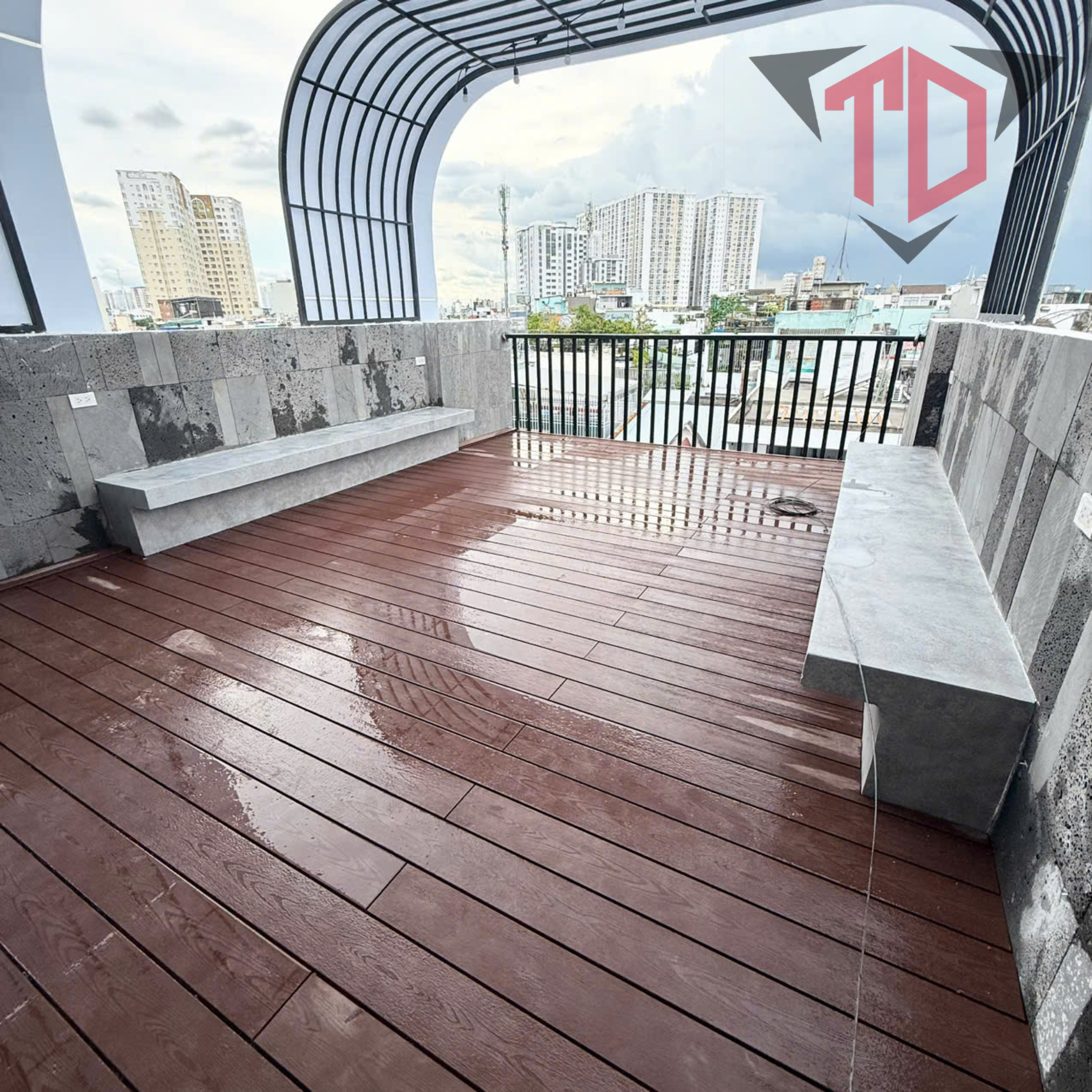 sàn gỗ nhựa ngoài trời