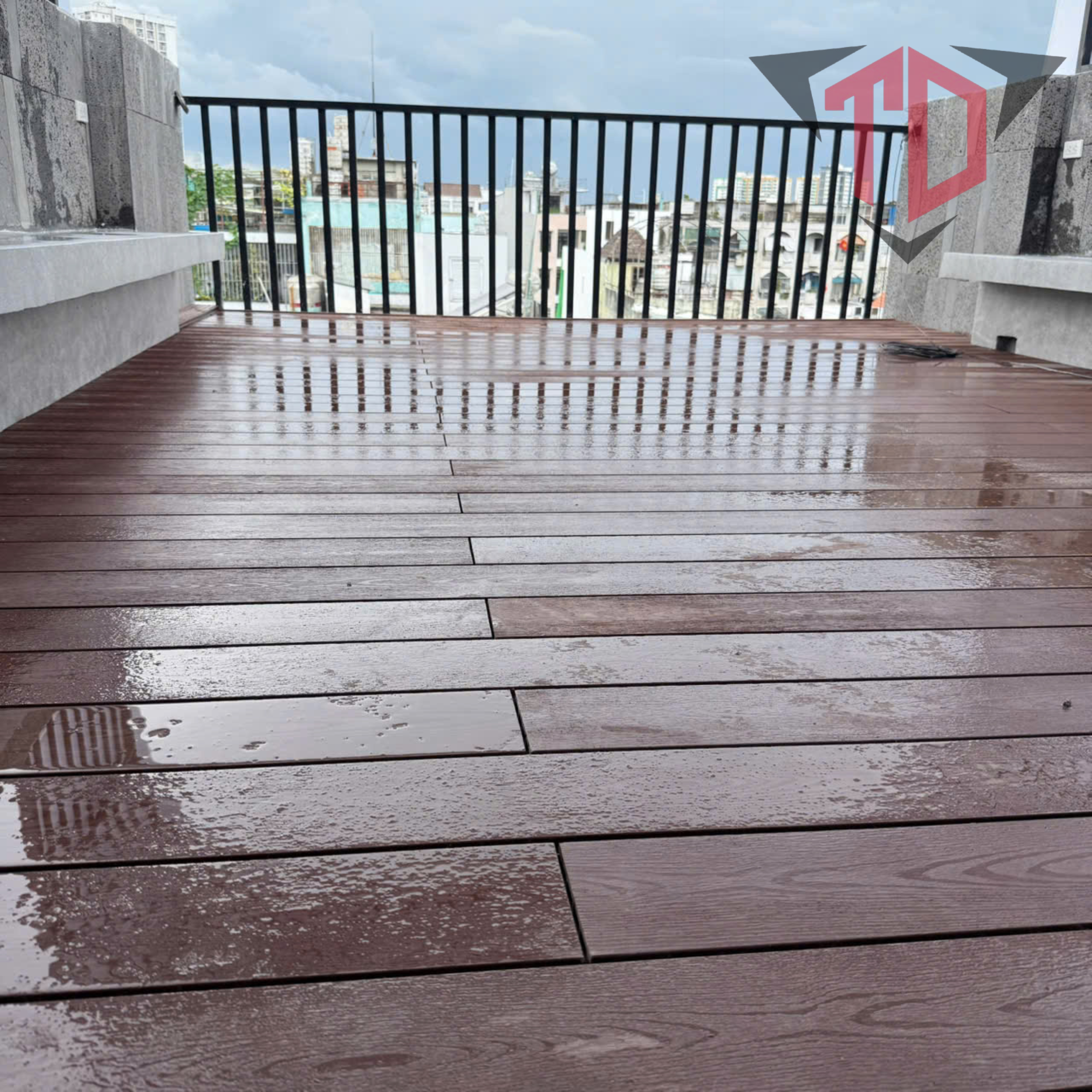 sàn gỗ nhựa ngoài trời