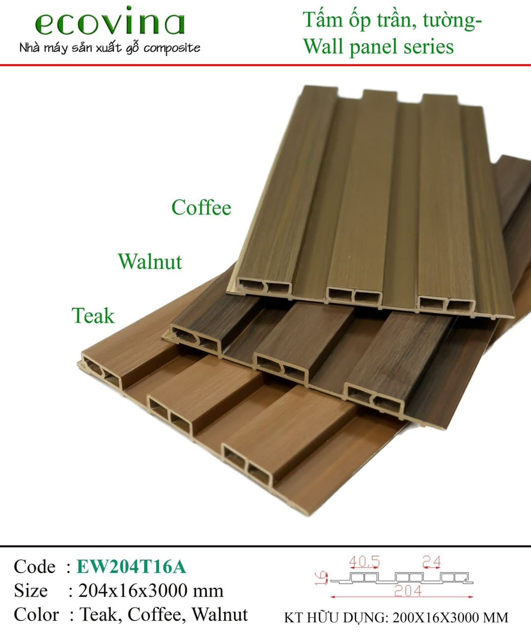 Tâm ốp tường phủ ASA