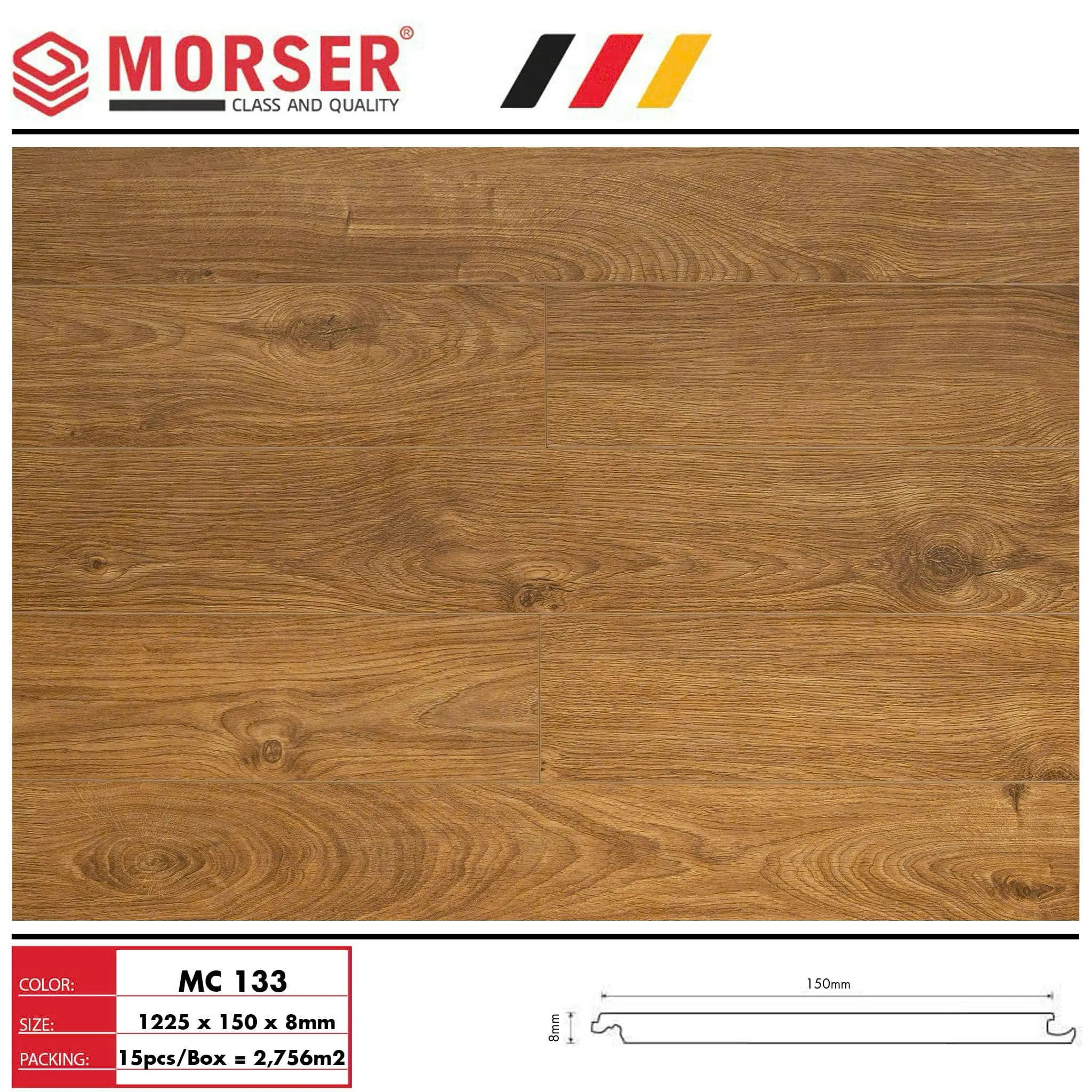 Sàn gỗ Morser MC131 8mm - Ảnh 7