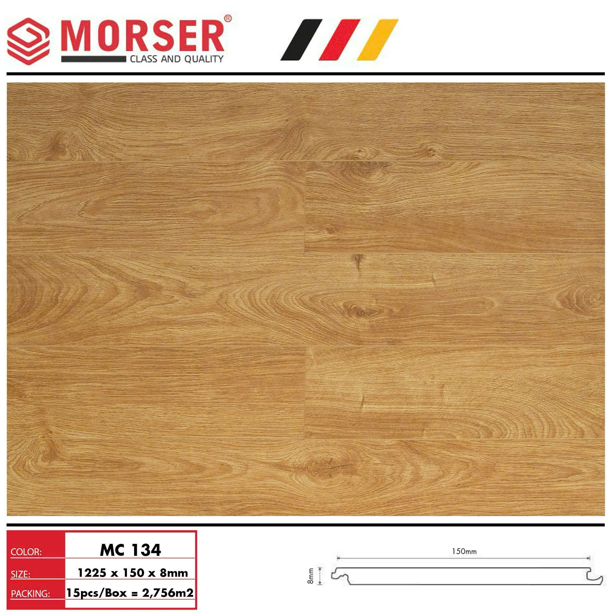 Sàn gỗ Morser MC131 8mm - Ảnh 9