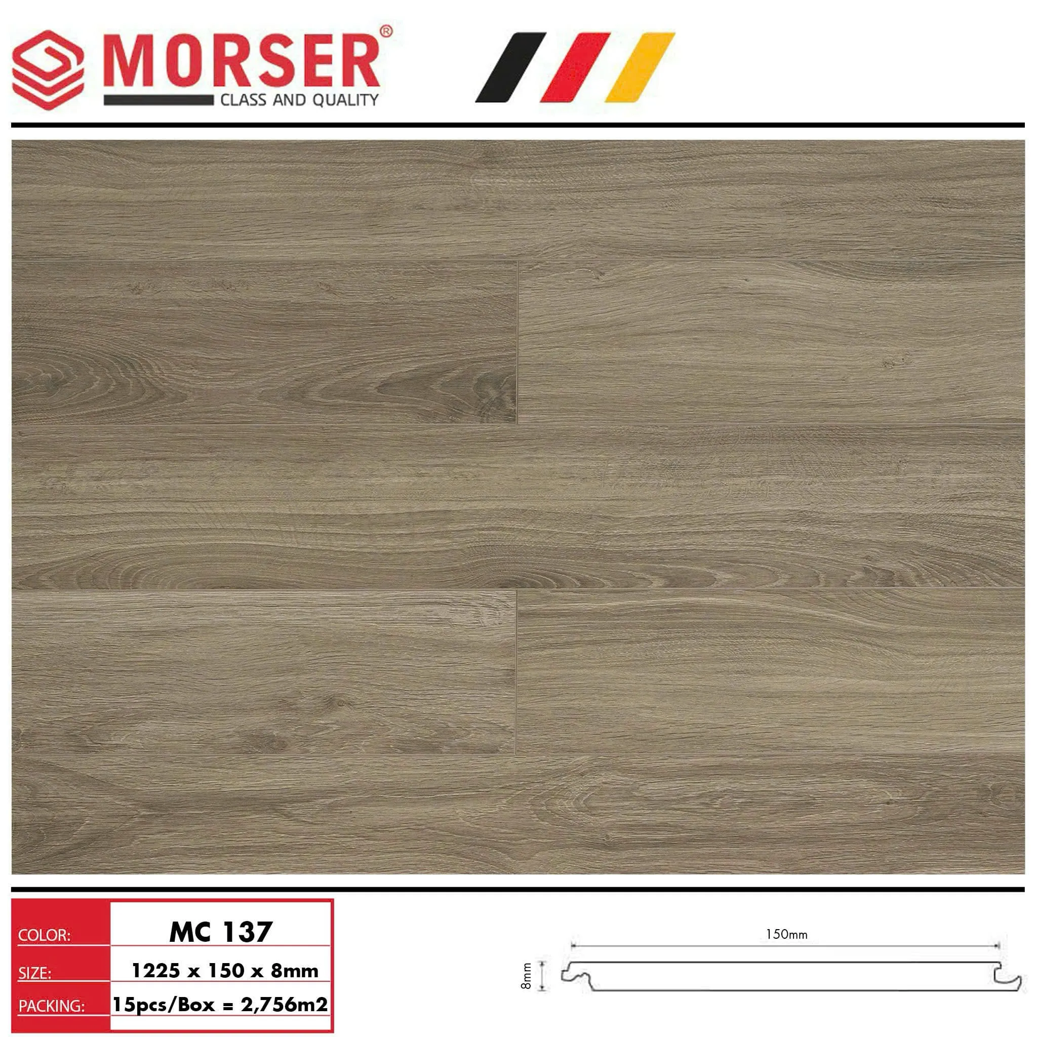 Sàn gỗ Morser MC131 8mm - Ảnh 13