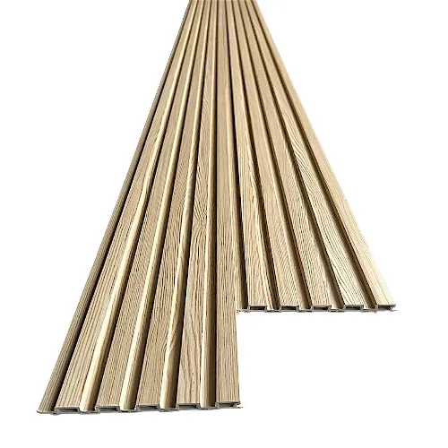 Thi công nhựa ốp tường 5 sóng MK07