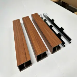 Lam Treo Trần, Lam Hộp, Trần nhựa Giả Gỗ 40x60mm - Ảnh 2