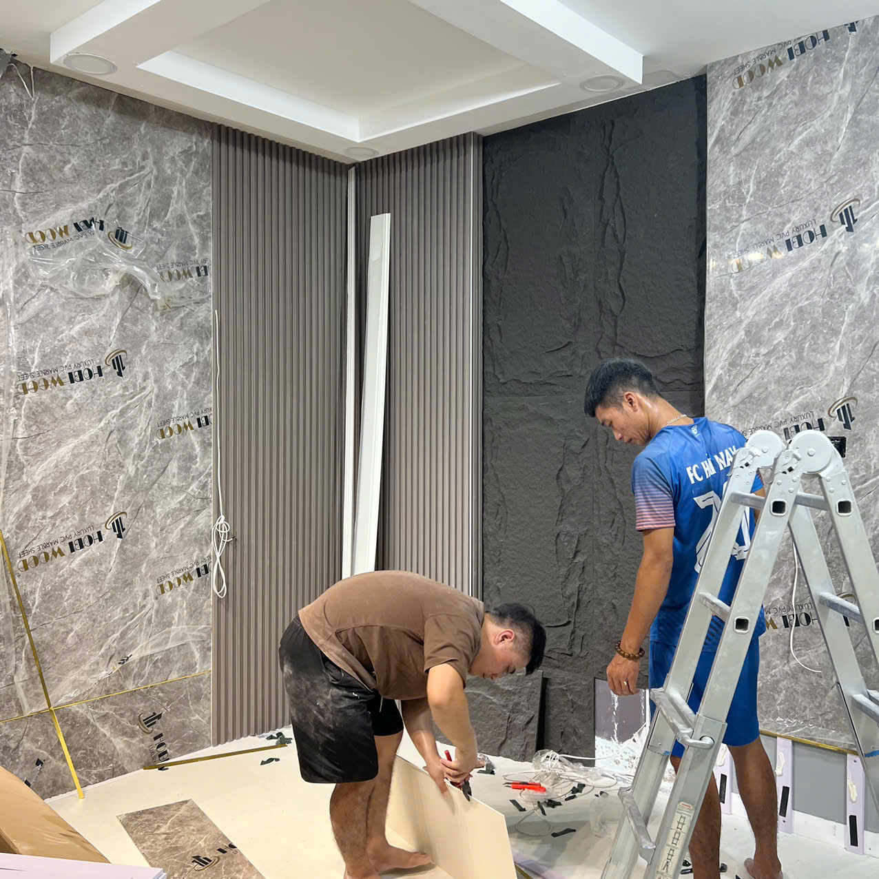 Tấm Nhựa PVC Vân Đá