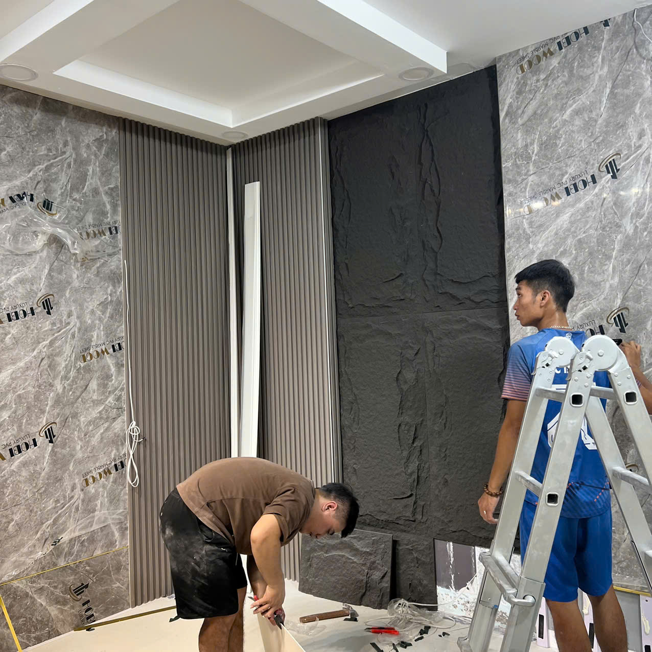 Tấm Nhựa PVC Vân Đá